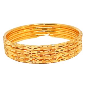 1 gram gold forming plain bangles mga - bge0345
