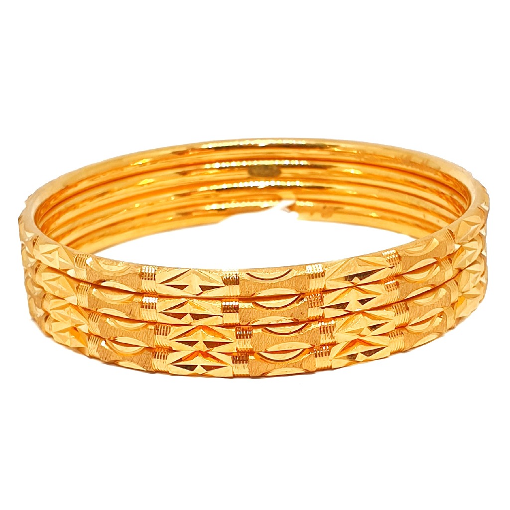 1 gram gold forming plain bangles mga - bge0345