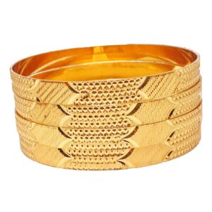 1 gram gold forming plain bangles mga - bge0444