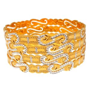 1 gram gold forming fancy bangles mga - bge0308