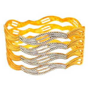 1 gram gold forming fancy bangles mga - bge0420