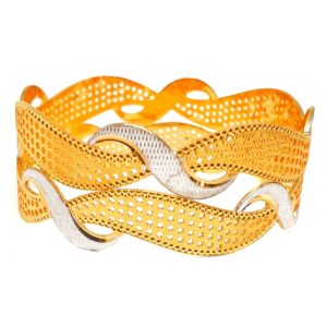 1 gram gold forming 2 piece designer bangles mga - bge0425