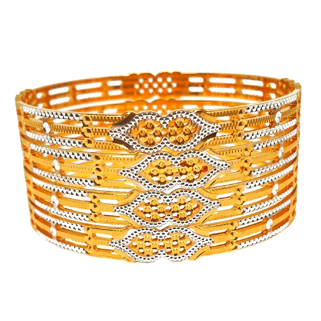 1 gram gold forming 4 piece bangles mga - bge0435