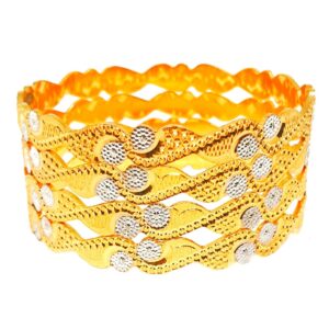 1 gram gold forming cnc cut bangles mga - bge0410