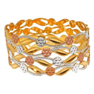 One gram gold plated designer bangles mga - bge0303
