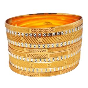 One gram gold forming 6 piece set bangles mga - bge0446