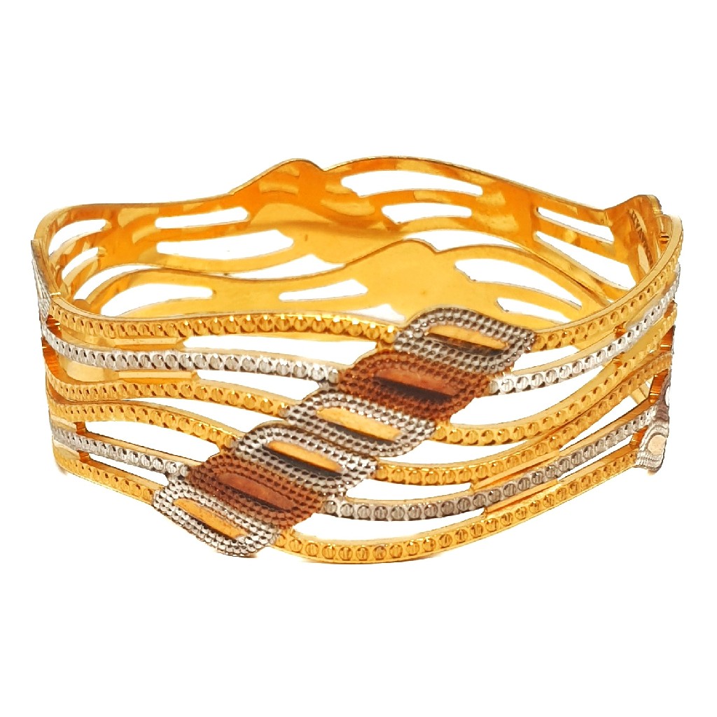 1 gram gold forming designer bangles mga - bge0426