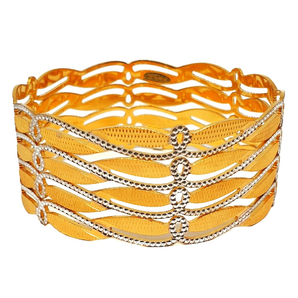 1 gram gold forming modern bangles mga - bge0432
