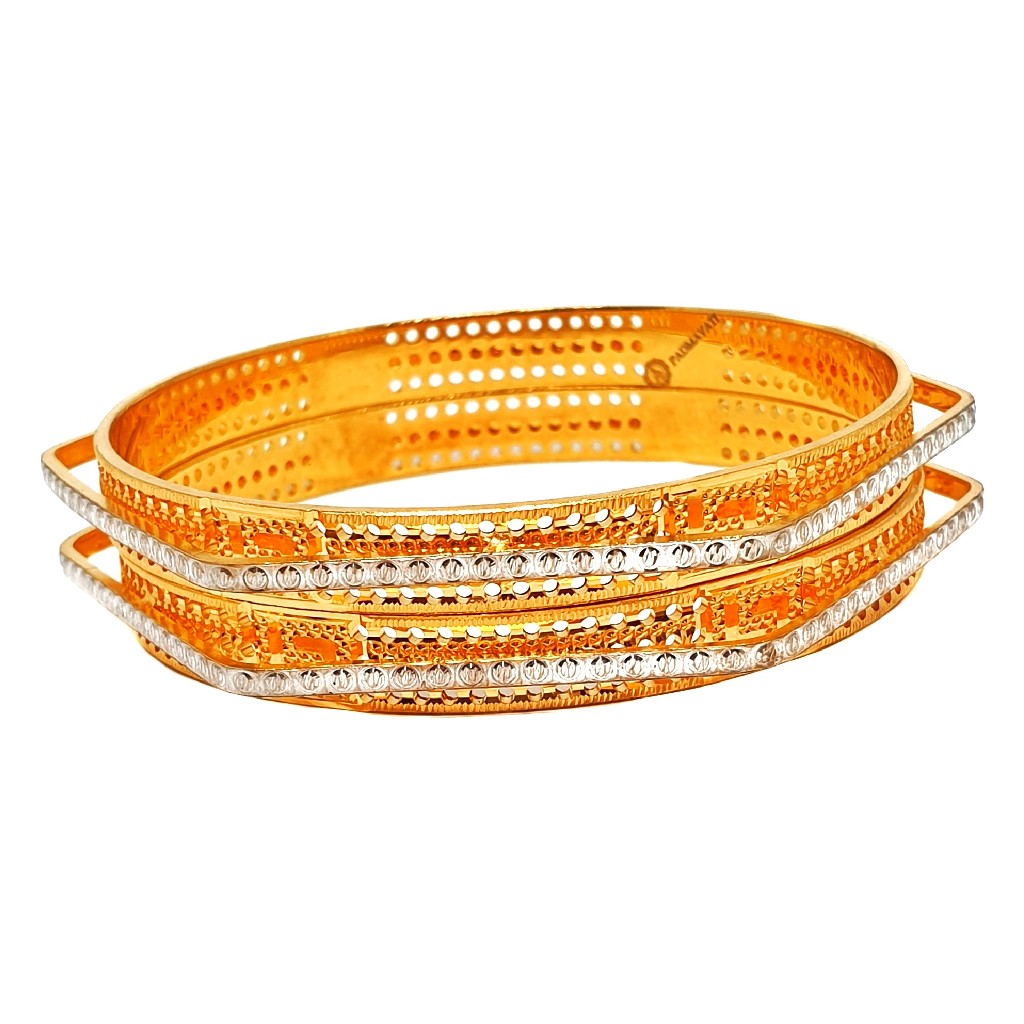 1 gram gold forming hexagon shaped bangles mga - bge0427