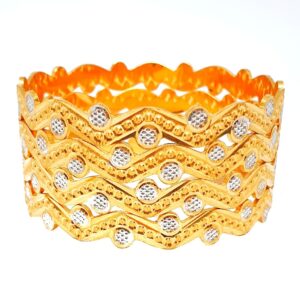One gram gold forming machine cut bangles mga - bge0262