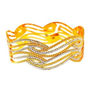 One gram gold forming designer bangles mga - bge0342