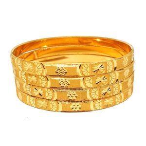 One gram gold forming plain bangles mga - bge0318