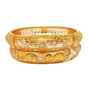 One gram gold forming patla bangles mga - bge0215