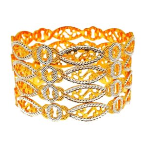 1 gram gold forming cnc cut bangles mga - bge0285