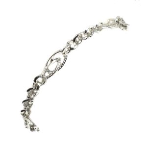 925 Sterling Silver Hollow Lucky MGA - BRS0274
