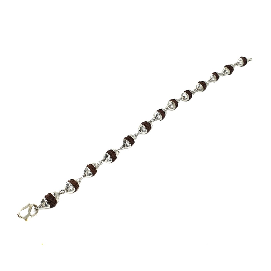 925 sterling silver rudraksha bracelet mga - brs0362 - Image 2