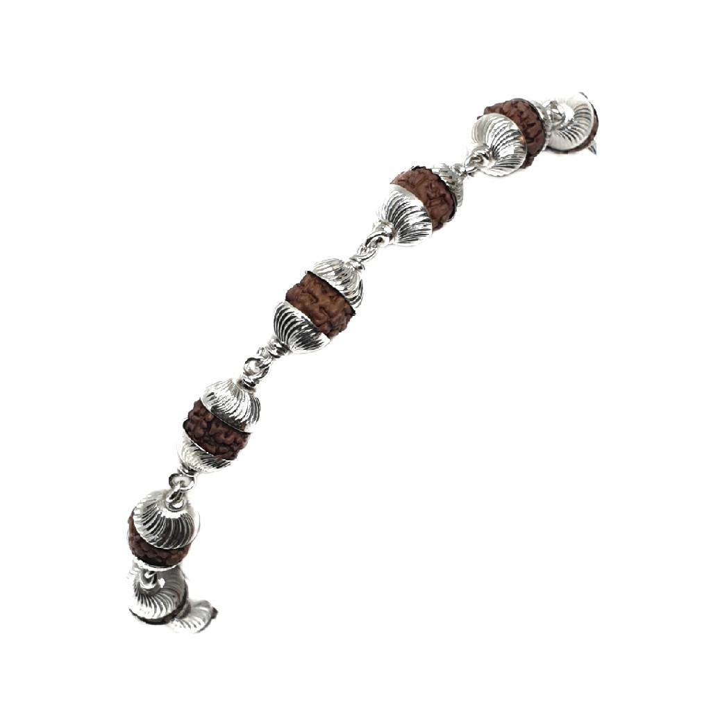 925 sterling silver rudraksha bracelet mga - brs0362