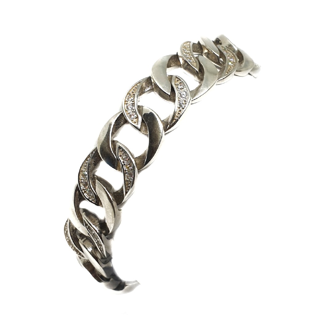925 Sterling Silver Diamond Lucky MGA - BRS0091