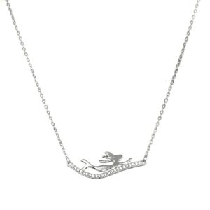925 Sterling Silver Modern Necklace MGA - NKS0031
