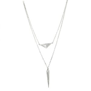 925 Sterling Silver Designer Necklace MGA - NKS0041