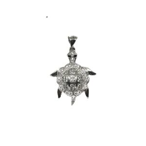 925 sterling silver tortoise pendant mga - pds0028