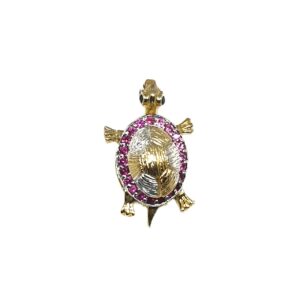 925 Sterling Silver Tortoise Pendant MGA - PDS0021