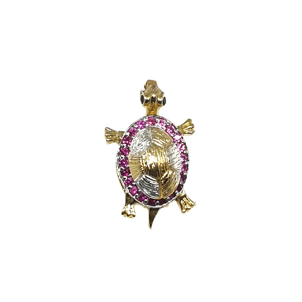 925 Sterling Silver Tortoise Pendant MGA - PDS0021