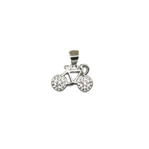 925 Sterling Silver Kids Bicycle Pendant MGA - PDS0165