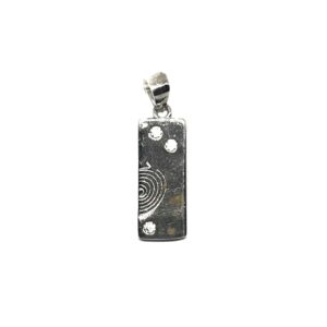 925 sterling silver rectangle shape pendant mga - pds0117