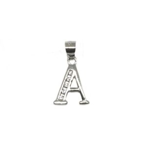 925 Sterling Silver Alphabet (Letter A) Pendant MGA - PDS0132