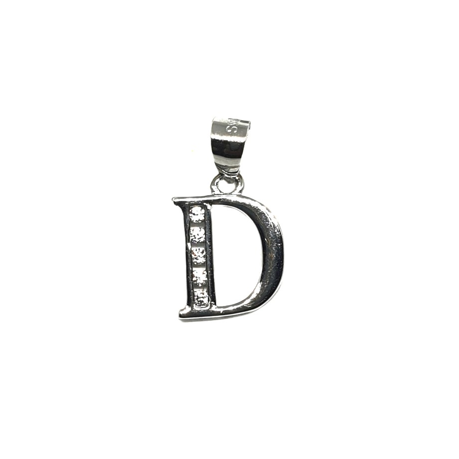 925 Sterling Silver Alphabet (Letter D) Pendant MGA - PDS0147