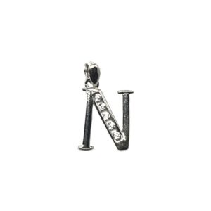 925 Sterling Silver Alphabet (Letter N) Pendant MGA - PDS0073