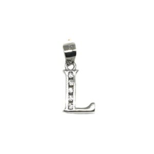925 Sterling Silver Alphabet (Letter L) Pendant MGA - PDS0087
