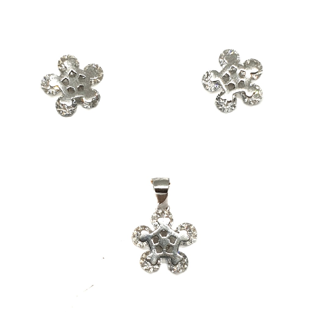 925 Sterling Silver Movable Pendant Set MGA - PTS0028