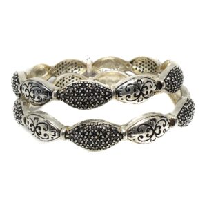 925 sterling silver designer oxidised kadali mga - kds0148