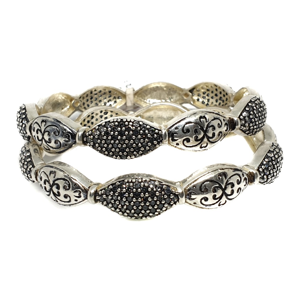 925 sterling silver designer oxidised kadali mga - kds0148
