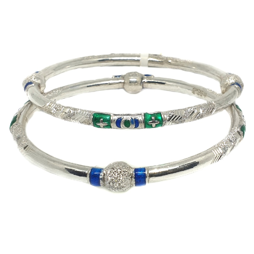 925 sterling silver fancy kadli bangle mga - kds0415