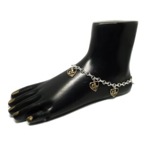 Heart Shape Silver Payal MGA - PLS0320