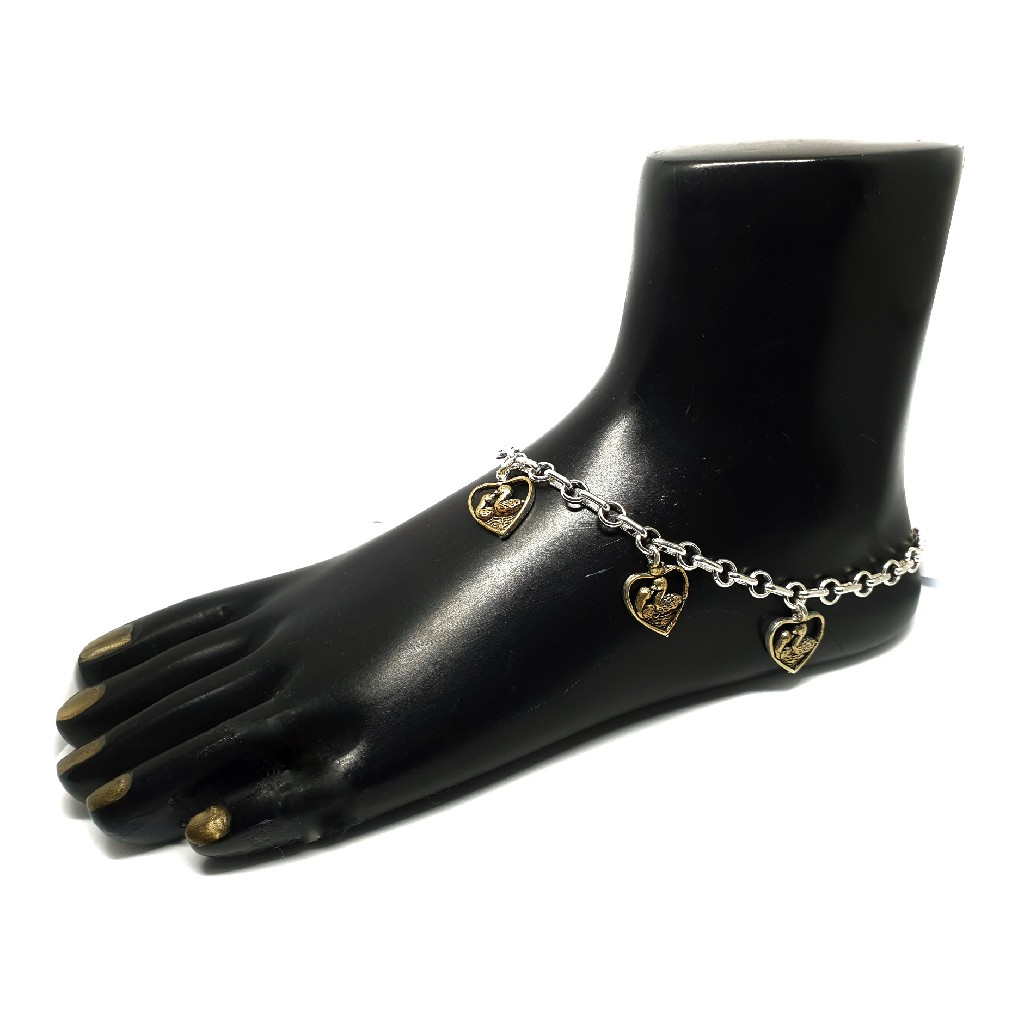 Heart Shape Silver Payal MGA - PLS0320