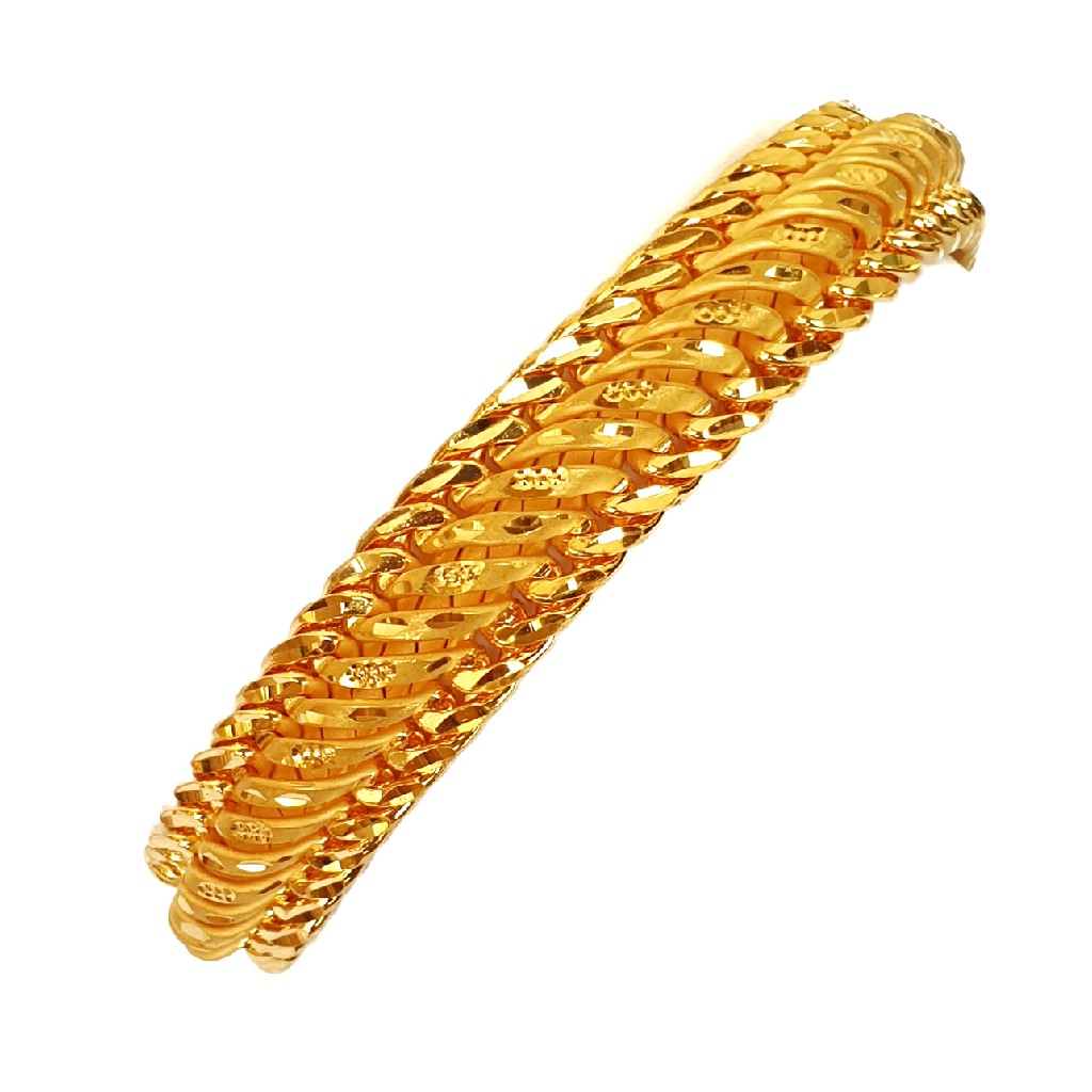 One gram gold plated singapore bracelet mga - bre0033