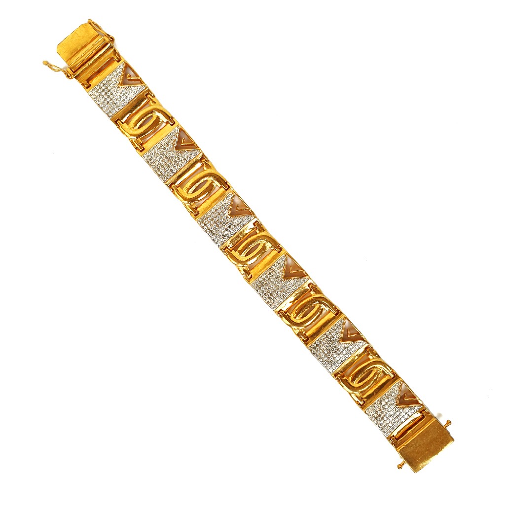 One gram gold plated cz diamond bracelet mga - bre0023 - Image 2