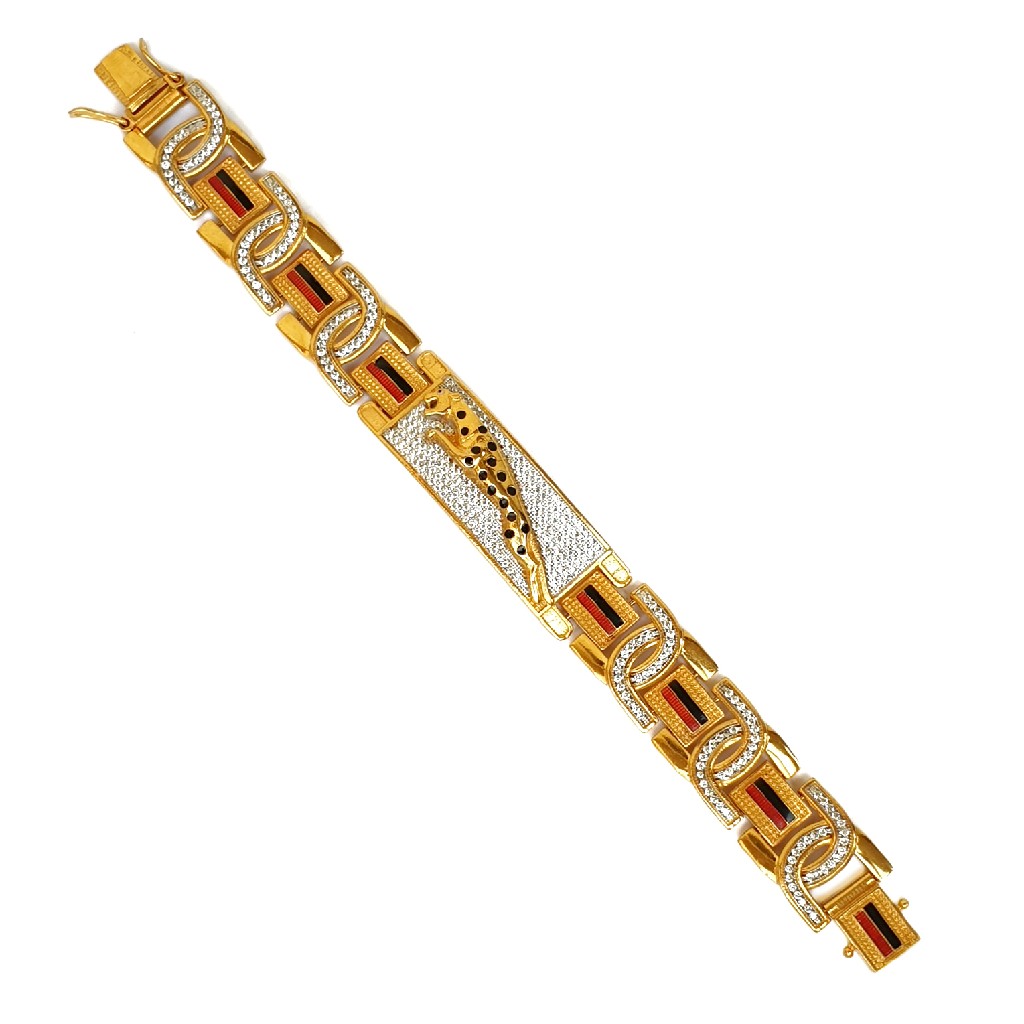 One gram gold forming jaguar diamond bracelet mga - bre0021 - Image 2