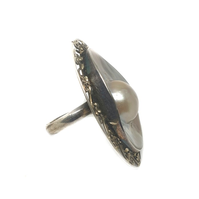 925 sterling silver oval shaped rajawadi designer ring mga - lrs0121 - Image 2