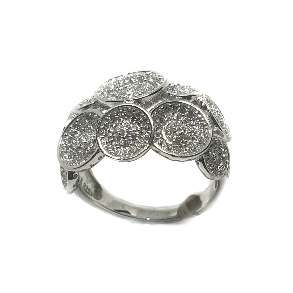 925 Sterling Silver Round Shaped Ring MGA - LRS0263 - Image 2