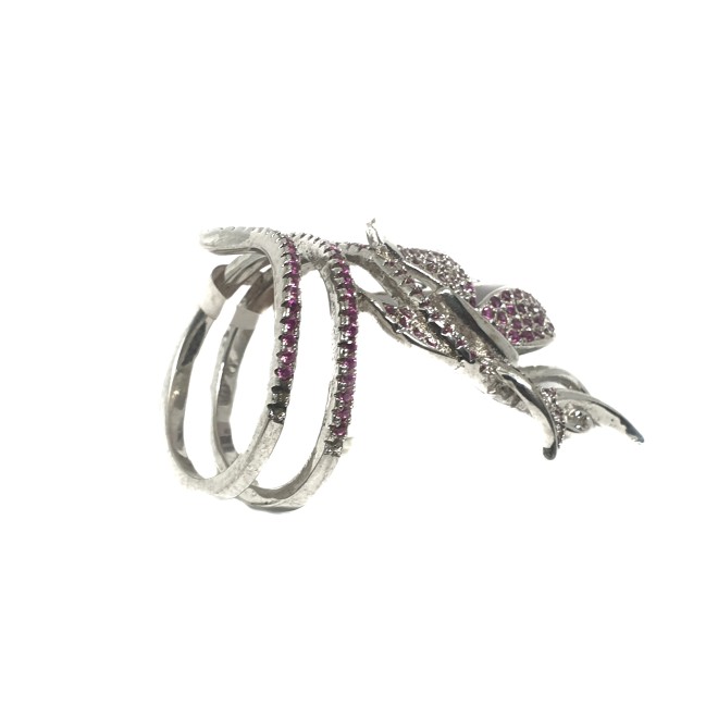 925 Sterling Silver Butterfly Shaped Ring MGA - LRS0058 - Image 3