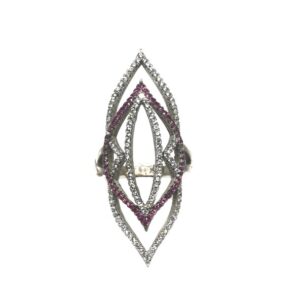 925 Sterling Silver Modern Style Ring MGA - LRS0081