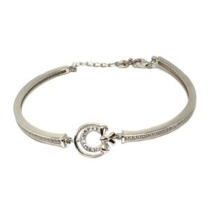 925 Sterling Silver Half Kada With Loose Bracelet MGA - BRS0351