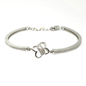 925 Sterling Silver Half Kada With Loose Bracelet MGA - BRS0350