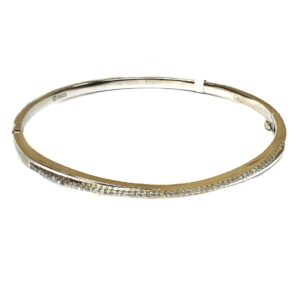 925 sterling silver lining diamond bracelet mga - krs0119