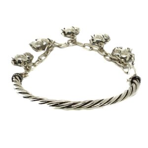 925 Sterling Silver Elephant Pandadi Bracelet MGA - BRS0334